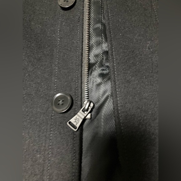 Express Wool Coat Men’s Size Small Black - Picture 2 of 16